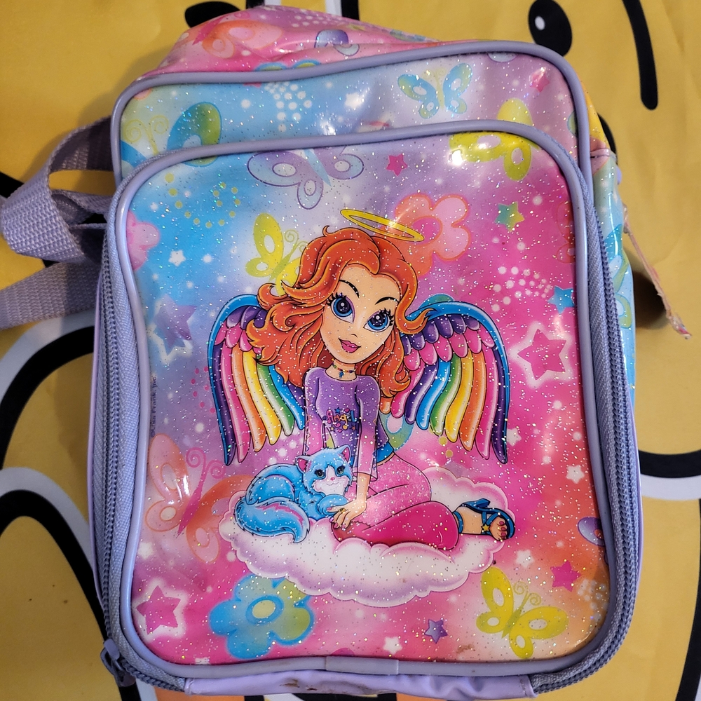 Colorful Angel Y2k 90s Lisa Frank Nostalgia Lunch Box Purse for Kids With Tag